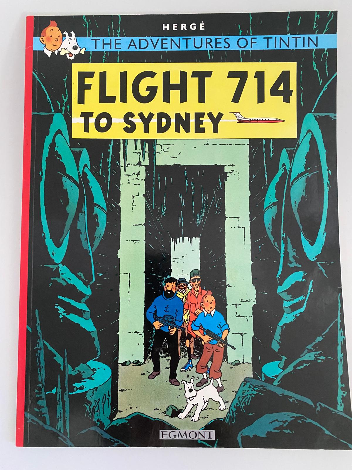 Tintin in Flight 714 to Sydney 2011 Reprint, Herge